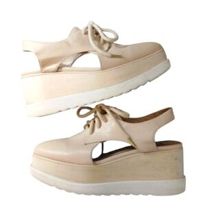Cream Platform Women's Shoes